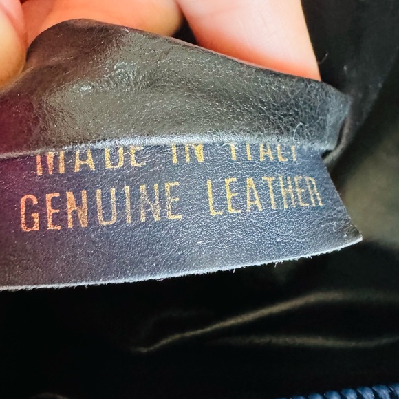 Linea DUART By Artigianato Italian Leather Messenger  Bag/Purse From Italy VTG - Picture 5 of 7